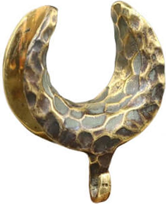 Star Piercing Sattel vergoldet Hammerschlag Ring für Anhänger (Messing)