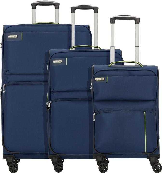Image du produit D&N Travel Line 6704 Ensemble de valises à 4 roulettes 3pcs (208 l, XL (à partir de 115l))