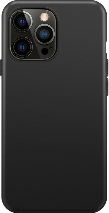Xqisit Back Cover Silicone Case AB iPhone 14 Pro MagSafe Black (Apple iPhone 14 Pro)