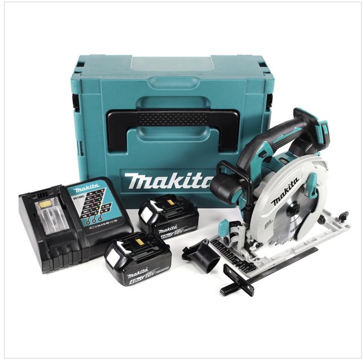 Produktbild Makita DHS 680 RMJ Akku Handkreissäge 18 V 165 mm Brushless + 2x Akku 4,0 Ah + Ladegerät + Makpac