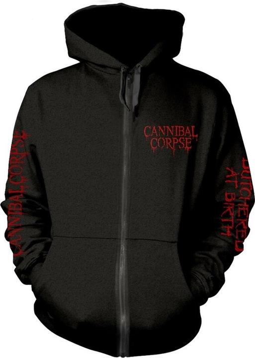 Cannibal Corpse Butchered At Birth Hoodie mit durchgehendem Reissverschluss