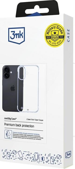 Image du produit 3MK Etui Just20g Clear Case do iPhone 16 Plus (Apple iPhone 16 Plus)