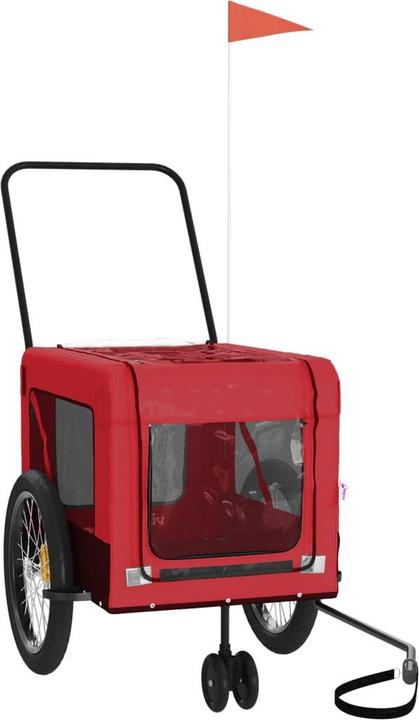 Produktbild VidaXL Fahrradanhänger Hunde Hundeanhänger Hundetransporter Oxford-Gewebe Eisen