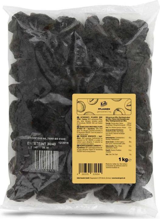 Actual product image KoRo Dried and pitted plums 1 kg (1000 g)