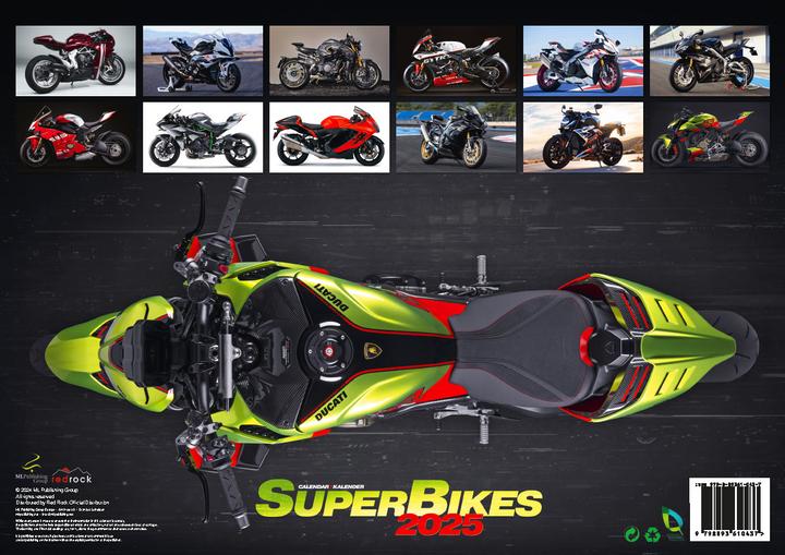 Image du produit Motos 2025 - Le calendrier moto (42 x 30 cm, Couverture rigide, Allemand)