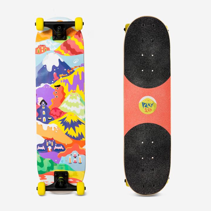 Decathlon Play 120 Happy Kids' Skateboard Ages 3 to 7 (7.25")