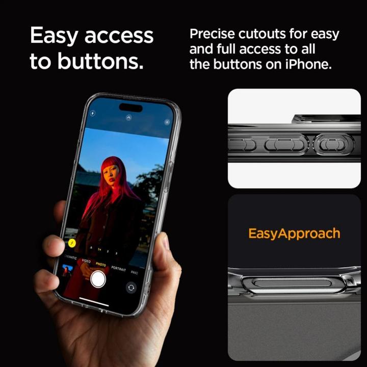 Actual product image Spigen Ultra Hybrid MAG iPhone 16 Pro Max MagSafe frost clear ACS08002 (Apple iPhone 16 Pro Max)
