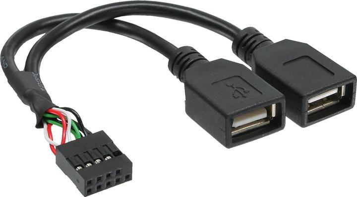 Actual product image InLine USB 2.0 adapter cable (0.20 m)