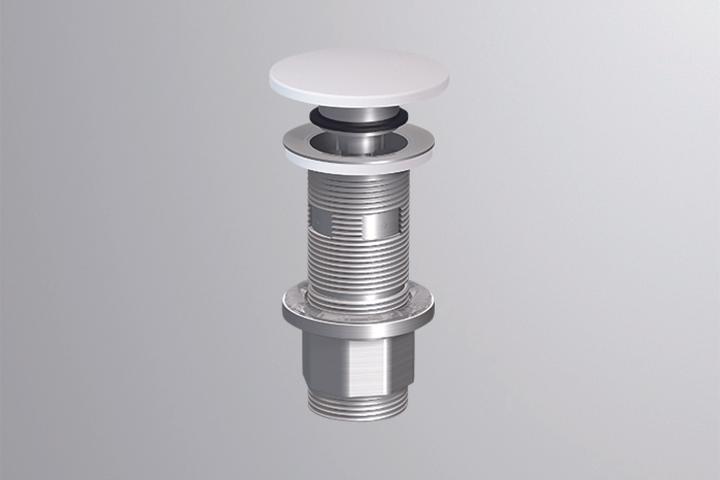 Alape stem valve VT.4, W: 74 mm, H: 120mm, D: 74 mm, with storage function, white, Ã¸ 1 1/4 for ba