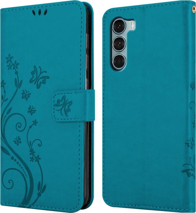 Image du produit Cadorabo Housse Flower Book (Motorola Moto G200 5G)