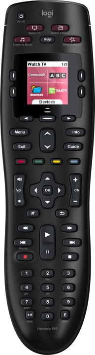 Logitech Harmony 665 (Universal remote control, Infrared)