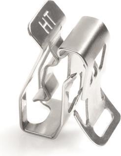 Image du produit HellermannTyton MSC2-SS304-ML (100) Clip de bordure 24x13mm Acier inoxydable 151-00982 (Serre-câbles métalliques, 24.10 mm, 100 pcs)