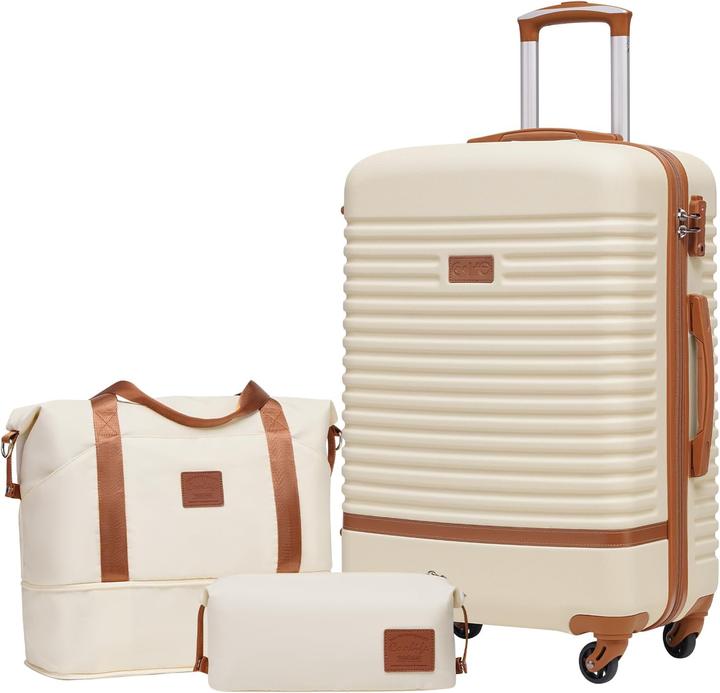 Actual product image Coolife Hartschalen-Trolley Koffer-Set (M (50 - 90l))