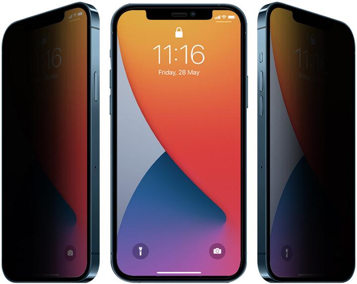 Actual product image PhoneLook 3D Privacy Anti-Spy Tempered Glass Screen Protector with Black Edges (1 Piece, Apple iPhone 13 Pro)