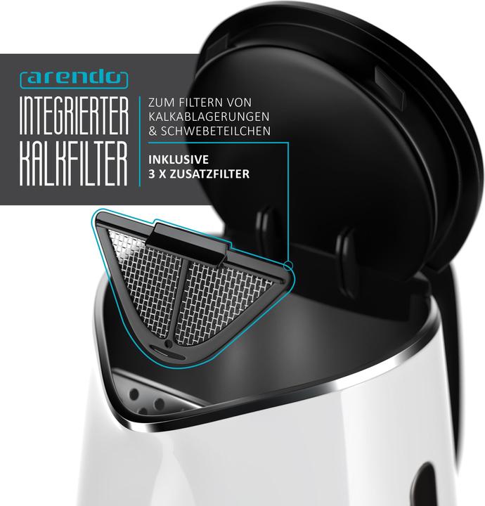 Actual product image Arendo Kettle with temperature setting (1.50 l)