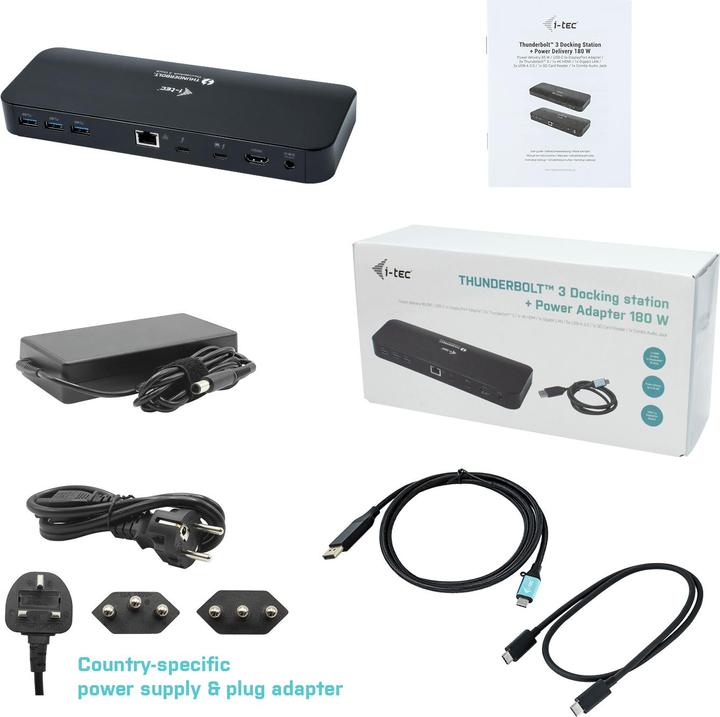 Produktbild i-tec Thunderbolt 3 Dual Dock (Thunderbolt, 5 Ports)