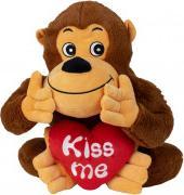 Immagine prodotto IKO Gorilla di peluche con cuore rosso "Kiss me" h=40c (40 cm)