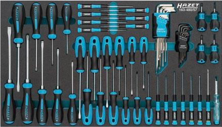 Image du produit HAZET Chariot à outils 179NXXL-7/340 L959xP518xH1020mm 600 kg 7 tiroirs 340 pièces tôle d'acier (340 x)