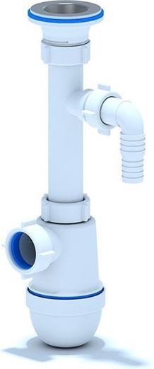 Actual product image Ani Plast WASHBASIN SIPHON 11/4X32 WITH BRANCH S/M (Washing machine siphon)