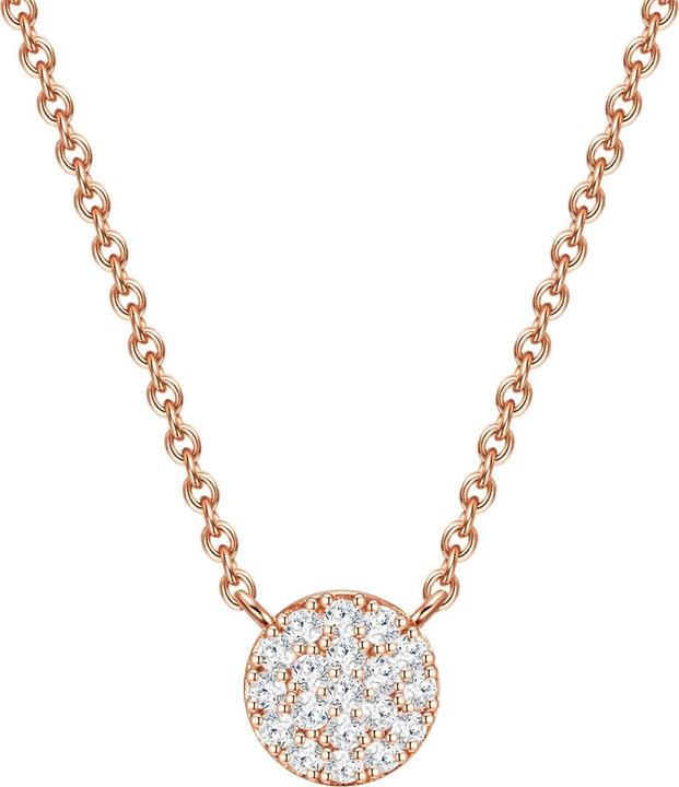 Glanzstücke München Damen Sterling Silber Zirkonia roségold 40,0 cm Basiskette + 5,0 cm Verlängerung - 29988 (925er Silber, 40 - 45 cm)