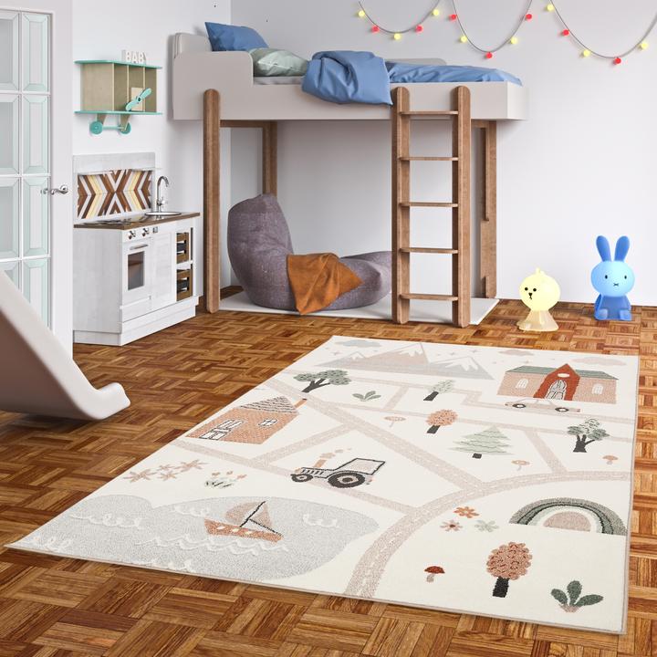 Produktbild Pergamon Kinder Teppich Softstar Kids Little City (80 x 150 cm)