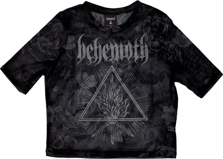Behemoth Furor Divinus Netzgewebe Crop Top (Girlie)