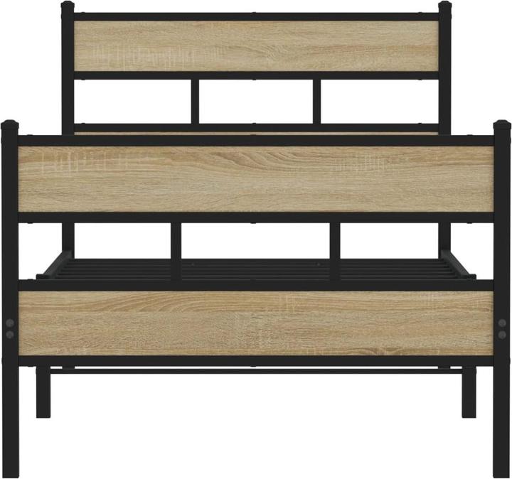 Actual product image VidaXL Metal bed Bed bed frame slatted frame double bed without mattress 160x200cm (160 x 200 cm)