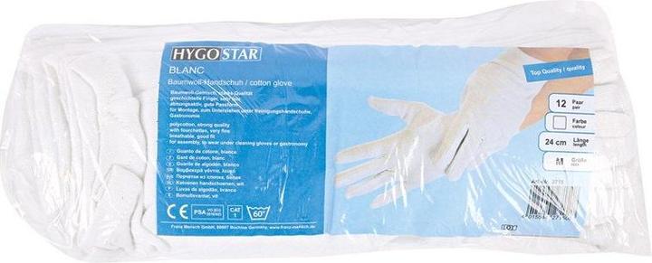 Image du produit franz mensch gants de travail unisexes blancs taille M 12 paires (M)