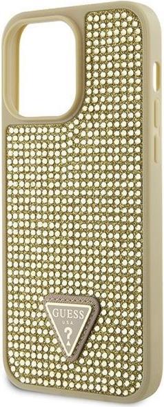Produktbild Guess GUHCP14XHDGTPD iPhone 14 Pro Max 6.7" złoty/gold hardcase Rhinestone Triangle (Apple iPhone 14 Pro Max)