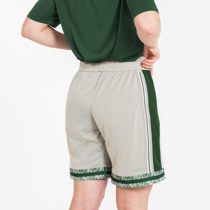 Image du produit Kipsta Short de Basketball reversible Adulte - SHR-500 Beige Vert (XXL)