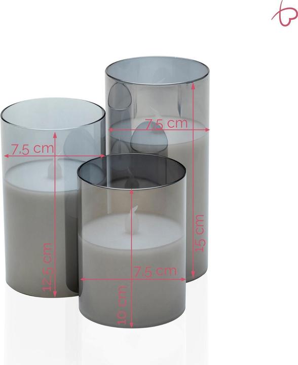 Immagine prodotto Pauleen Candela di cera LED Classy Smokey (3 x)