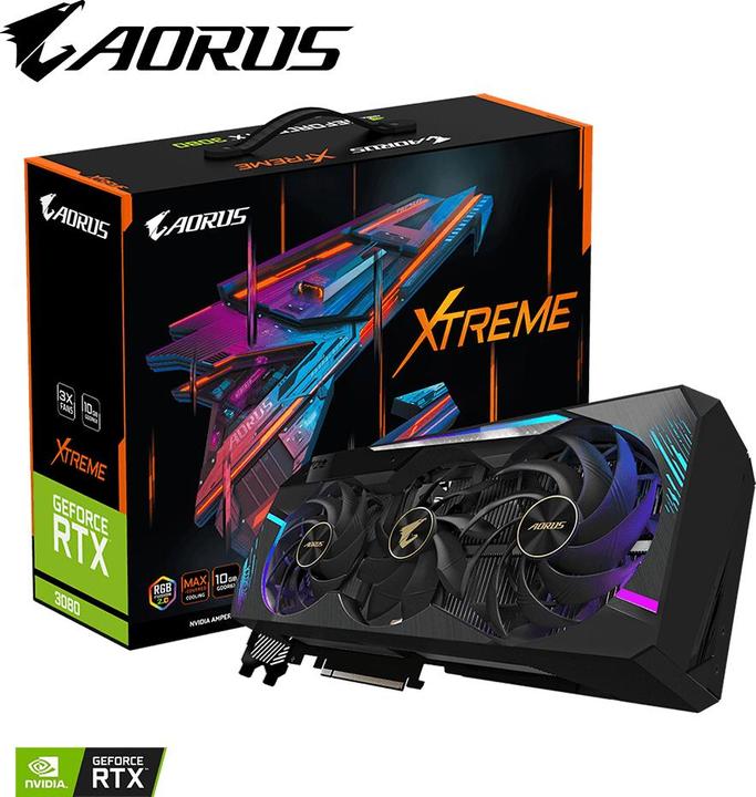 Image du produit Gigabyte AORUS GeForce RTX 3080 XTREME 10G LHR (10 Go)