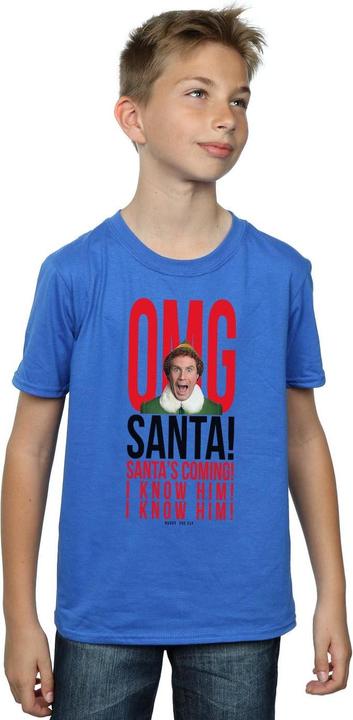 Actual product image Elf Boys OMG Santa I Know Him T-Shirt (140, 146)