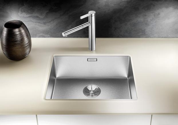 Actual product image Blanco Claron 500-U Durinox (Undermount sink, 44 cm, 54 cm)