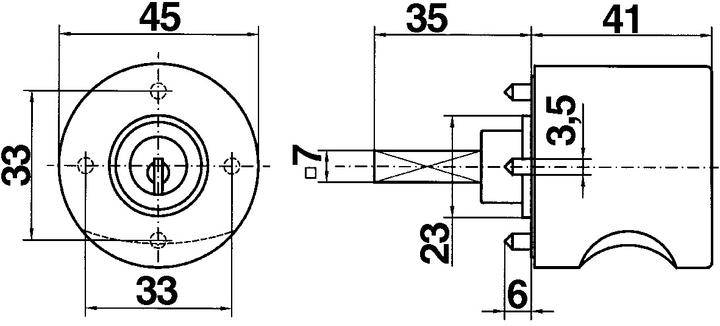 Produktbild Heusser Zylinderolive 3413