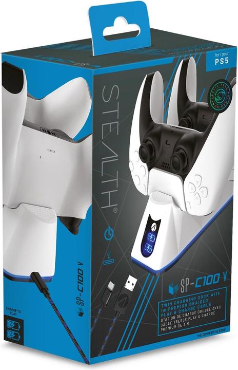 Actual product image Stealth Twin Charging Dock + Play & Charge Cable (PS5)