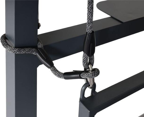 Actual product image Mendler Aluminium Hollywood Swing HWC-L47, reclining function, 195x221x131cm upholstery grey