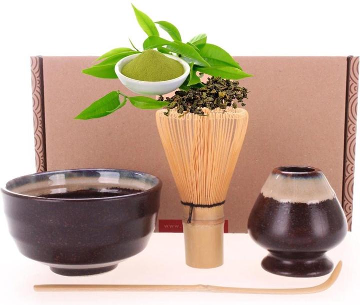 Immagine prodotto Calimatcha Set di tè verde Matcha Kin con regalo della scopa Matcha