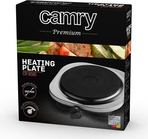 Produktbild Camry CR 6511 Black, Stainless steel Countertop Ceramic 2 zone(s)