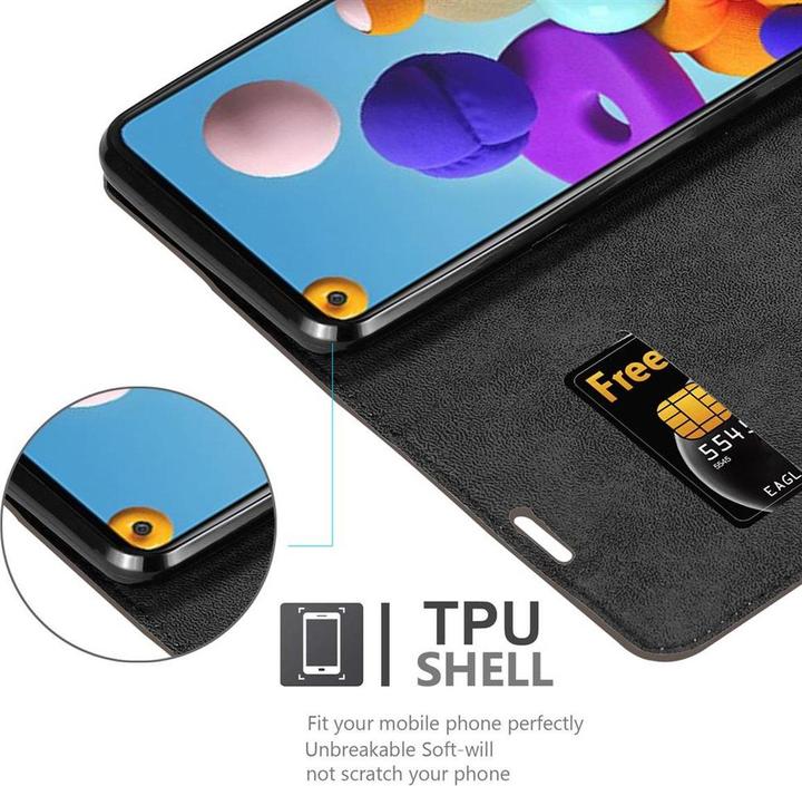 Actual product image Cadorabo Book Invisible Magnet Cover (Samsung Galaxy A21s)