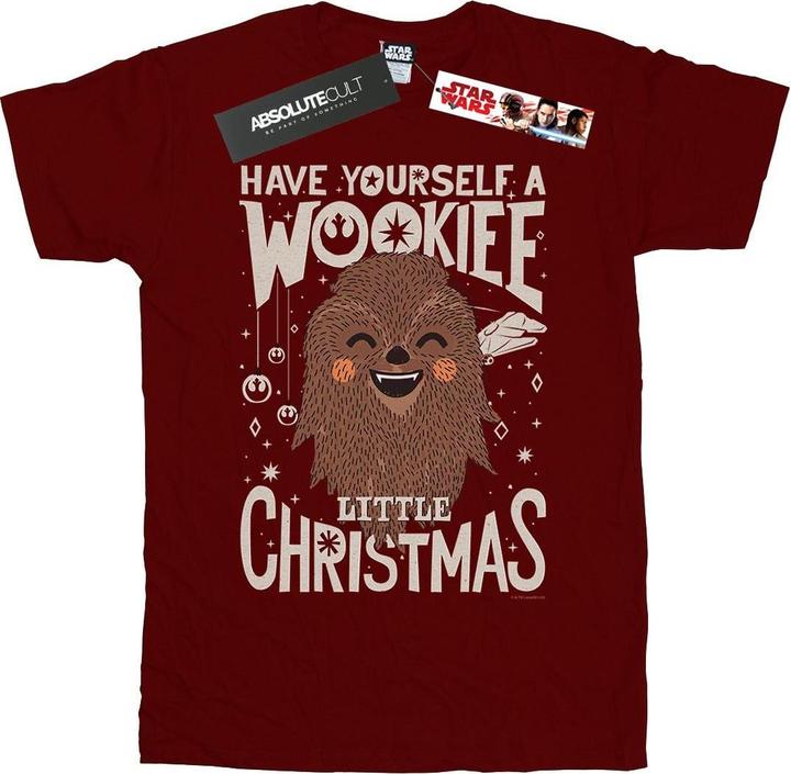 Actual product image Star Wars Boys Wookiee Little Christmas T-Shirt (116)