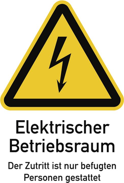Image du produit Moravia Panneaux d'avertissement Local électrique en plastique, 210x297 mm