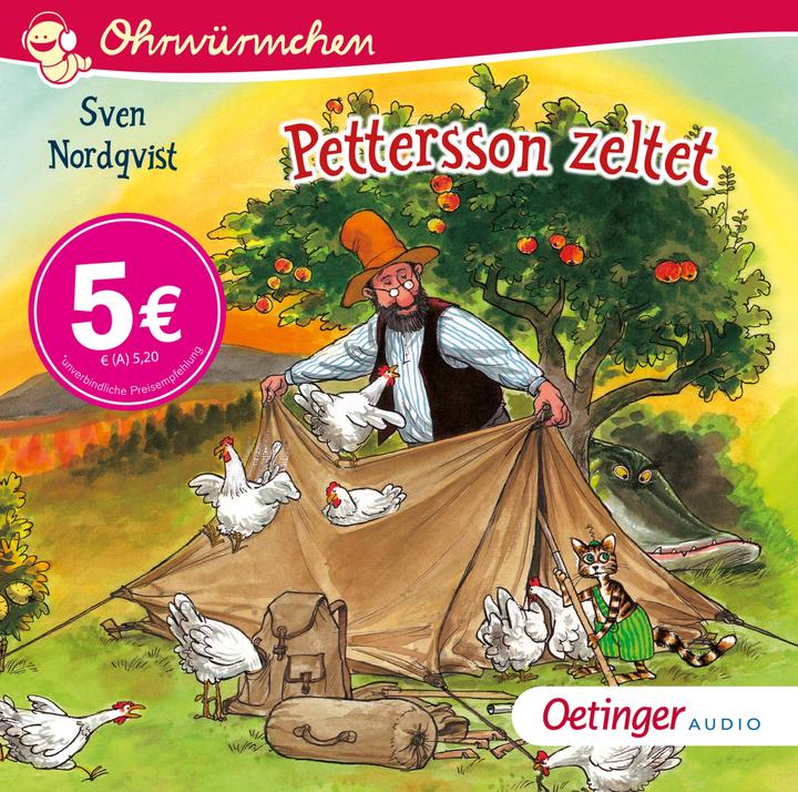 Produktbild Ohrwürmchen - Pettersson und Findus Pettersson zeltet (Dieter Faber, Angela Metzler, Katharina Wolter, Ilse Strambowski, Fred Maire, Sven Nordqvist, Frank Oberpichler, Laura Maire, Jens Wawrczeck, Theresia Singer, Martin Reinke, Angelika Kutsch, Deutsch)