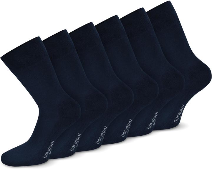 Normani 6 Paar Komfortsocken mit Softrand und Frotteesohle