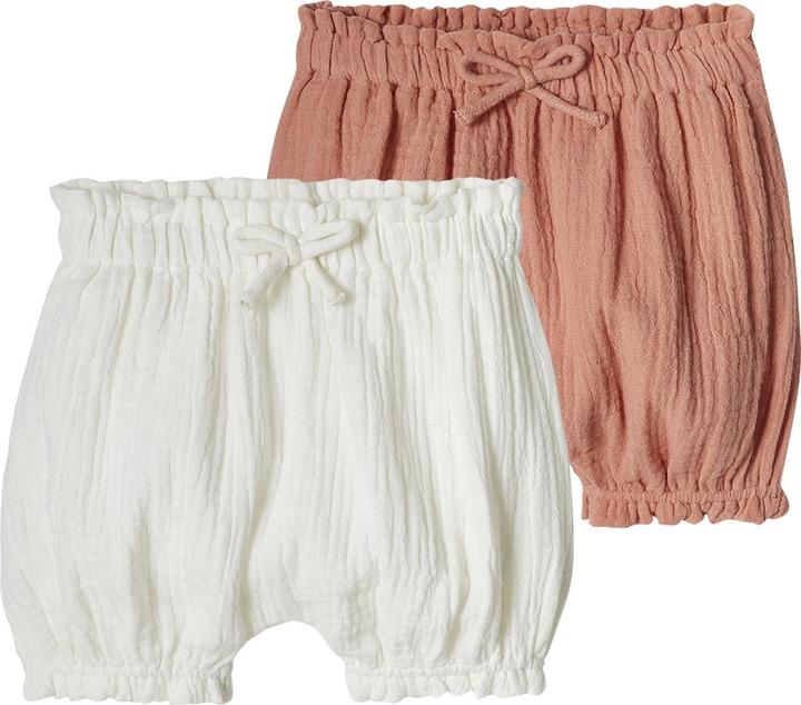 Actual product image Vertbaudet 2-pack of muslin baby play trousers (62)