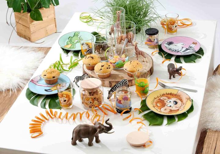 Produktbild Ritzenhoff & Breker Geschirr-Set mit Kinderbecher Happy Zoo Löwe