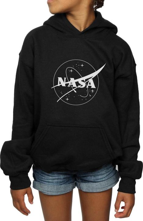 Produktbild Nasa Classic Insignia Logo Monochrome Kapuzenpullover Mädchen (128)