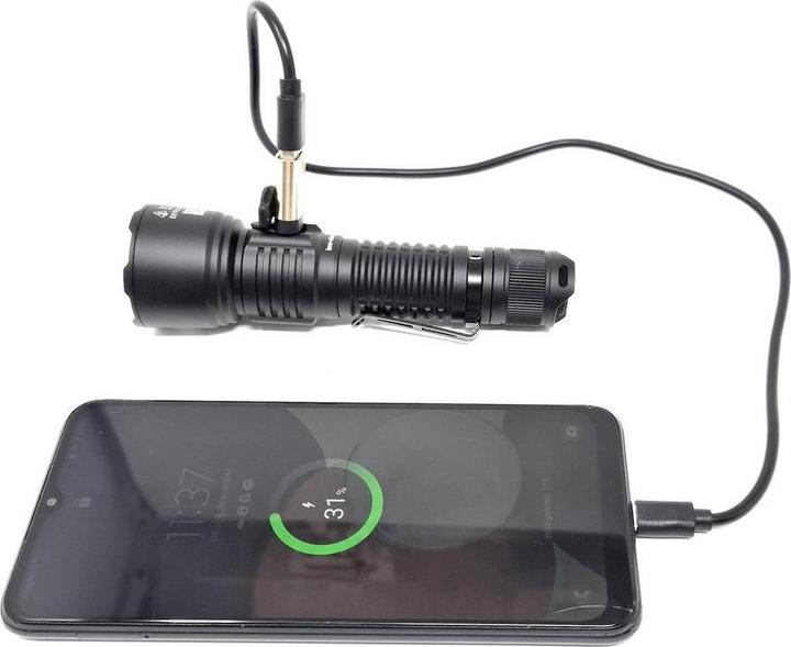 Produktbild ICUserver ICU Luminator LED Taschenlampe Grosse Reichweite, IP68 (wasserdicht), mit USB-Sch