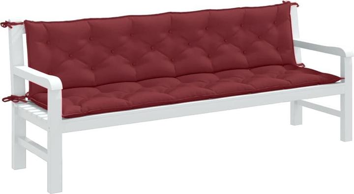 Image du produit VidaXL Coussins de banc de jardin 2 pcs. tissu (200 x 50 x 7 cm)