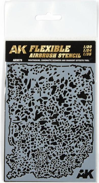 Actual product image AK Interactive Flexible Airbrush Stencil 1/20 - 1/24 - 1/35